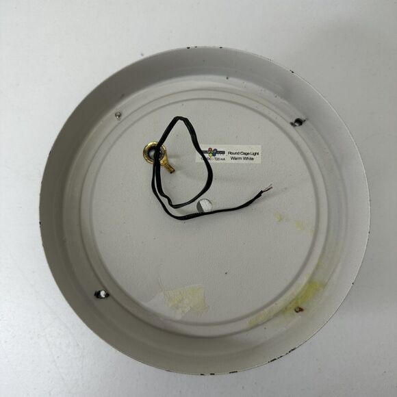 Minispotlight.com 12v 8” Round Caged Light Warm White Haunted House Escape Room - Picture 5 of 10